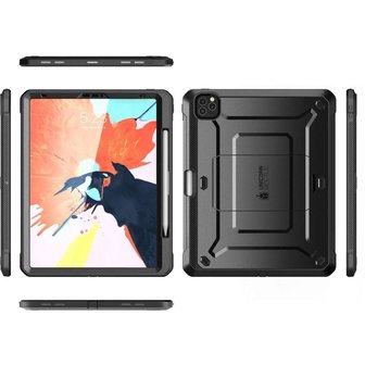 Housse Supcase Unicorn Beetle pour iPad Pro 12.9 (2021 2022) - noire