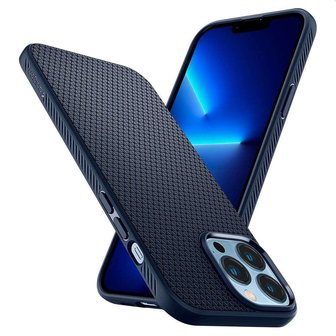 Coque Spigen Liquid Air TPU Air Cushion pour iPhone 13 Pro Max - Bleu