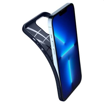 Coque Spigen Liquid Air TPU Air Cushion pour iPhone 13 Pro Max - Bleu