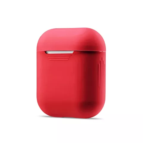 Housse en silicone souple pour Apple AirPods Case - Rouge