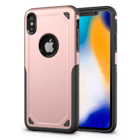 Coque de protection ProArmor Coque iPhone XS Max - Or rose - rose