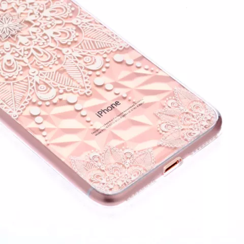 Coque Mandala Diamond look compatible avec iPhone 7 Plus 8 Plus - Transparente