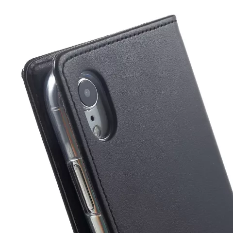 Mercury Goospery Rich Walletcase 7 Cards Simili cuir la coque compatible avec iPhone XR - Noir