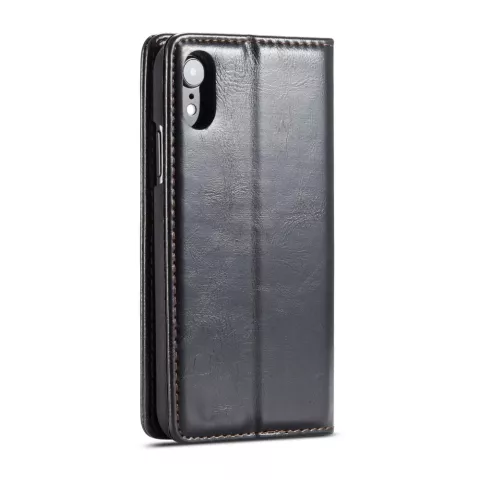 &Eacute;tui pour iPhone XR Caseme Leatherette Wallet Card Holder - Noir