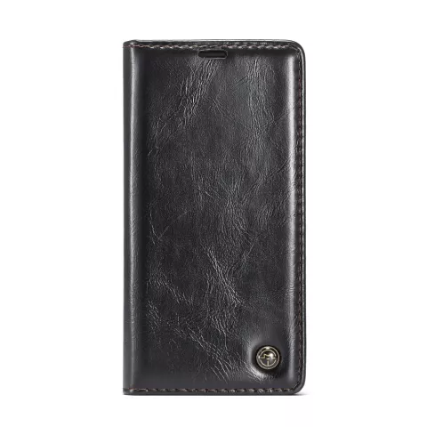 Caseme &Eacute;tui portefeuille en simili cuir avec porte-cartes &eacute;tui compatible avec iPhone XR - noir