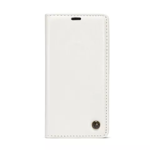 Caseme &Eacute;tui portefeuille en simili cuir avec porte-cartes &eacute;tui compatible avec iPhone XS Max - blanc