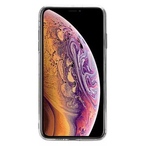 &Eacute;tui transparent en verre &agrave; vin scintillant pour iPhone XS Max - Glitter