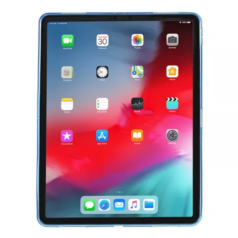 &Eacute;tui de protection en TPU flexible compatible avec iPad Pro 12.9 2018 - &Eacute;tui bleu