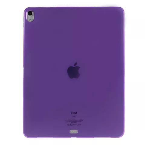 &Eacute;tui de protection en TPU flexible compatible avec iPad Pro 12.9 2018 - &Eacute;tui violet