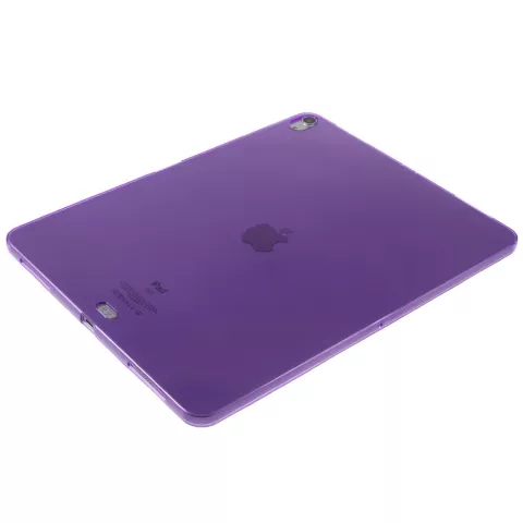 &Eacute;tui de protection en TPU flexible compatible avec iPad Pro 12.9 2018 - &Eacute;tui violet