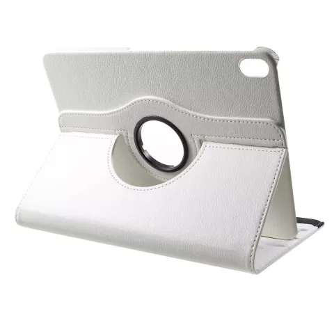 Biblioth&egrave;que rotative &agrave; 360&deg; compatible avec iPad Pro 11 pouces (2018 2020 2021 2022) et iPad Air 4 et 5 - Blanc