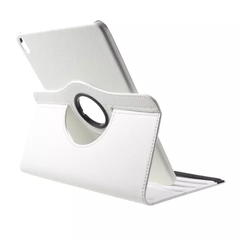 &Eacute;tui en cuir Litchi Grain rotatif standard iPad Pro 11 pouces 2018 - Blanc