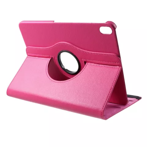 &Eacute;tui en cuir Litchi Grain rotatif standard iPad Pro 11 pouces 2018 - Rose