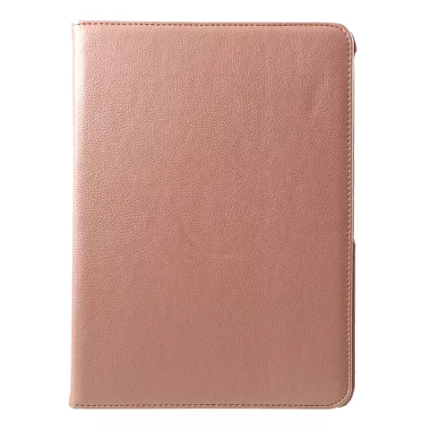 Support Rotatif De Couverture De Grain De Litchi En Cuir compatible avec iPad Pro 11 Pouces 2018 - Or Rose