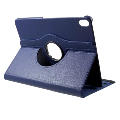 Biblioth&egrave;que rotative &agrave; 360&deg; compatible avec iPad Pro 11 pouces (2018 2020 2021 2022) et iPad Air 4 et 5 - Bleu fonc&eacute;