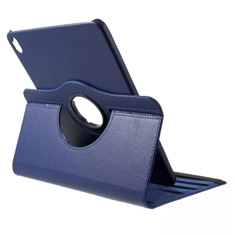 Biblioth&egrave;que rotative &agrave; 360&deg; compatible avec iPad Pro 11 pouces (2018 2020 2021 2022) et iPad Air 4 et 5 - Bleu fonc&eacute;