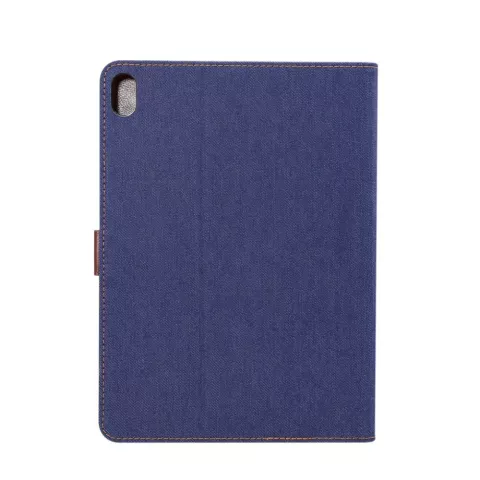Tissu Jeans compatible avec la housse iPad Pro 11 pouces 2018 - Bleu fonc&eacute;