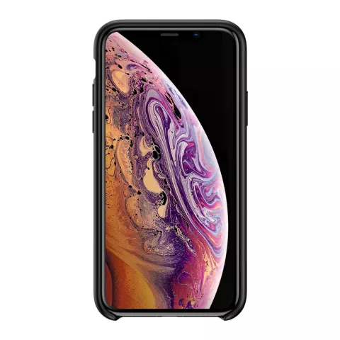 Coque en Silicone Liquide Baseus Original LSR Series pour iPhone X XS - Noire