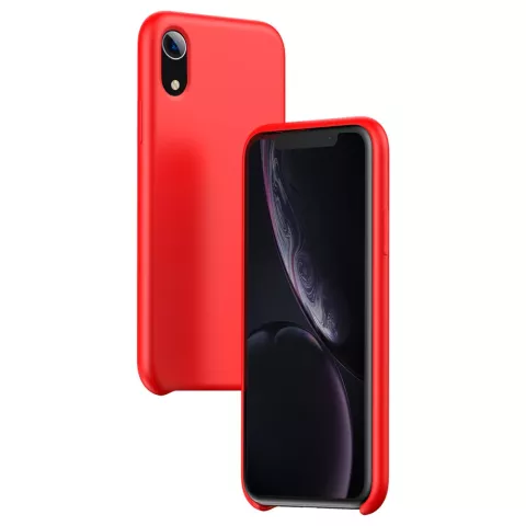 Coque en Silicone Liquide Baseus Original LSR Series pour iPhone XR - Rouge