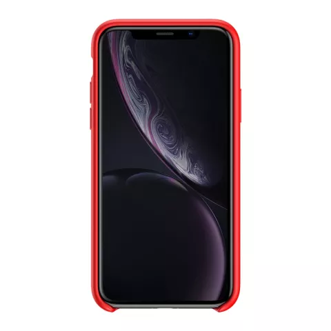 Coque en Silicone Liquide Baseus Original LSR Series pour iPhone XR - Rouge