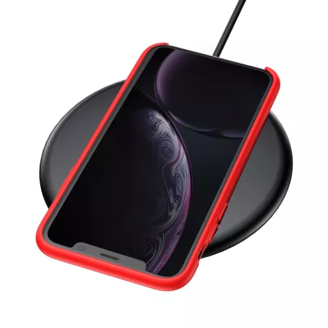 Coque en gel de silicone liquide Baseus Original LSR Series la coque compatible avec iPhone XR - Rouge