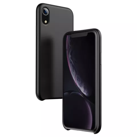 Coque en gel de silicone liquide Baseus Original LSR Series la coque compatible avec iPhone XR - Noir