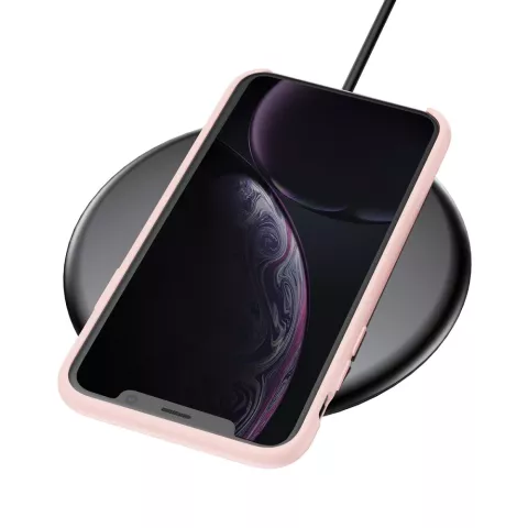 Coque en gel de silicone liquide Baseus Original LSR Series la coque compatible avec iPhone XR - Rose