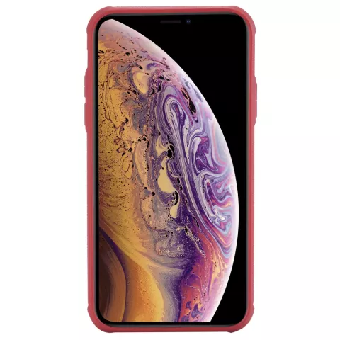 &Eacute;tui en cuir rouge magn&eacute;tique compatible avec iPhone XR - Rouge