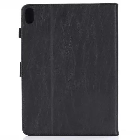 Cuir De Style R&eacute;tro compatible avec iPad Pro 12,9 Pouces 2018 Portefeuille De Couverture De Portefeuille - Noir