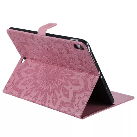 &Eacute;tui portefeuille en cuir de tournesol pour iPad Pro 11 pouces 2018 - Rose