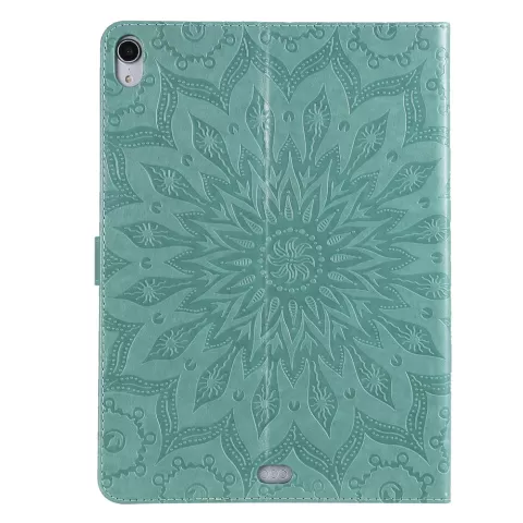 Cuir De Tournesol compatible avec iPad Pro 11 Pouces 2018 Portefeuille De Couverture De Cas - Vert