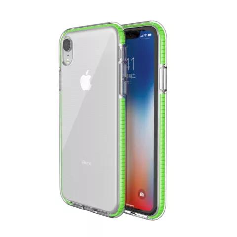 Coque de protection color&eacute;e pour iPhone XR Coque arri&egrave;re TPE TPU - Vert