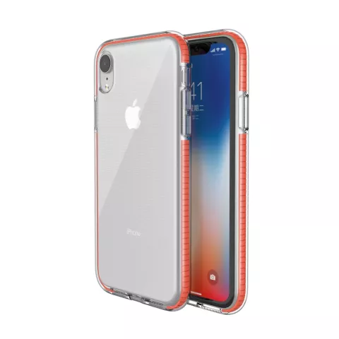 Coque de protection color&eacute;e pour iPhone XR Coque arri&egrave;re TPE TPU - Orange