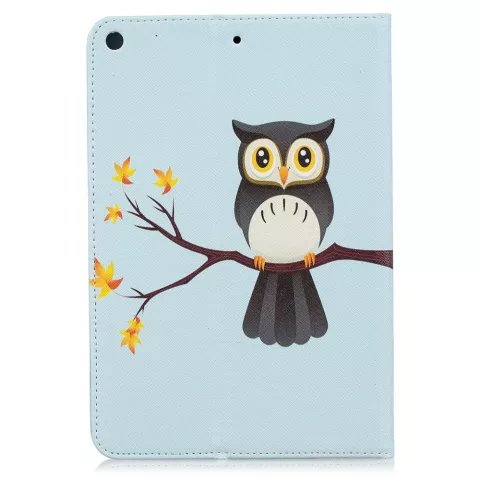 &Eacute;tui &agrave; rabat en cuir avec rabat pliable standard compatible avec iPad mini 4 5 - Bleu clair