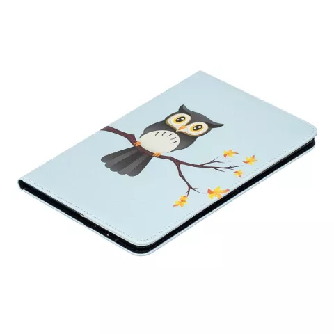 &Eacute;tui &agrave; rabat en cuir pour hibou standard iPad mini 4 5 - Bleu clair