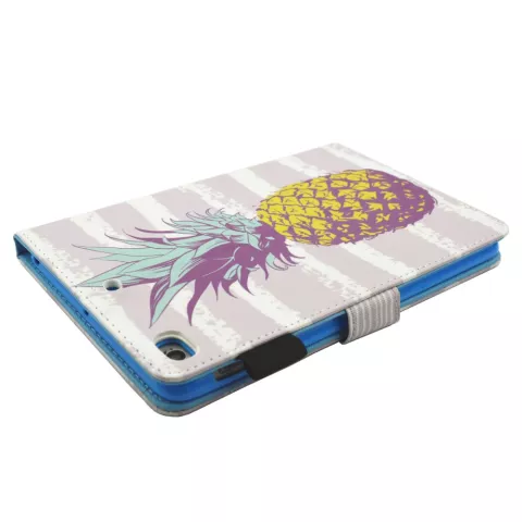 Ananas Ananas Flip Case Cuir Housse Pliante compatible avec iPad Mini 1 2 3 4 5 - Rose Clair Blanc