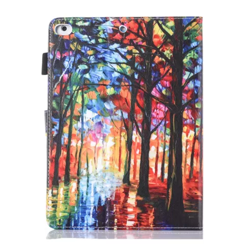 For&ecirc;t peinture artistique &eacute;tui en cuir flip housse de protection iPad mini 1 2 3 4 5