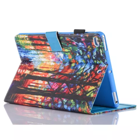 Couverture De Protection En Cuir De Peinture Artistique Foresti&egrave;re compatible avec iPad Mini 1 2 3 4 5 - Color&eacute;