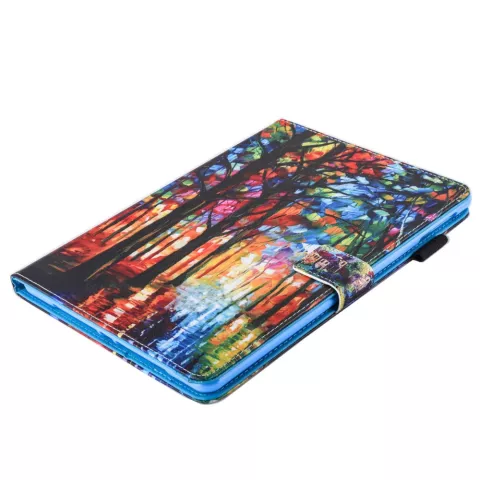 Couverture De Protection En Cuir De Peinture Artistique Foresti&egrave;re compatible avec iPad Mini 1 2 3 4 5 - Color&eacute;