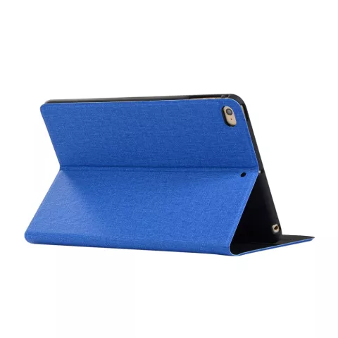 &Eacute;tui &agrave; rabat en jean denim compatible avec iPad mini 4 5 - Bleu