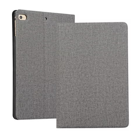 &Eacute;tui &agrave; rabat en jean anti-poussi&egrave;re TPU iPad mini 4 5 - Gris