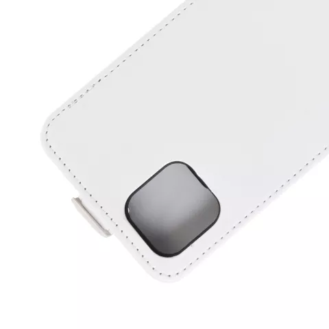 Etui Portefeuille Vertical en Similicuir Flip pour iPhone 11 Pro Max - Blanc