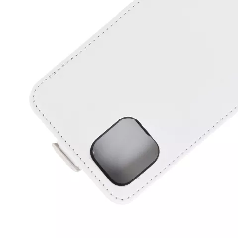 &Eacute;tui portefeuille en simili cuir &agrave; rabat vertical &eacute;tui compatible avec iPhone 11 Pro Max - Blanc