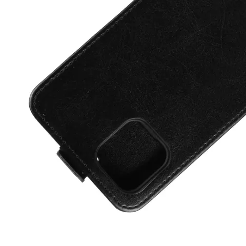&Eacute;tui portefeuille en simili cuir &agrave; rabat vertical &eacute;tui compatible avec iPhone 11 Pro - Noir