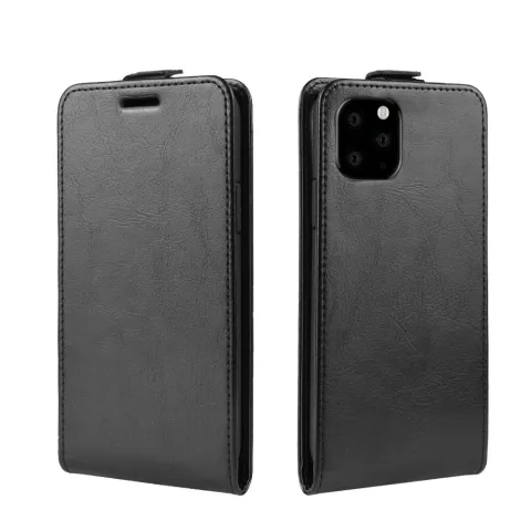 &Eacute;tui portefeuille en simili cuir &agrave; rabat vertical &eacute;tui compatible avec iPhone 11 Pro - Noir