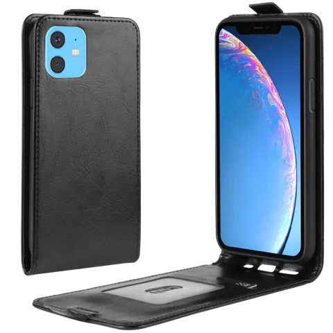 Etui portefeuille en similicuir Flip vertical pour l&#039;iPhone 11 - Noir