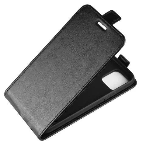 &Eacute;tui portefeuille en simili cuir &agrave; rabat vertical &eacute;tui compatible avec iPhone 11 - Noir