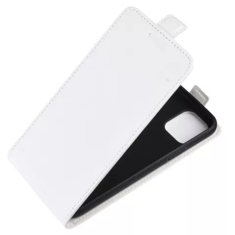 Etui Portefeuille pour iPhone 11 Vertical Flip en Cuir Faux - Blanc