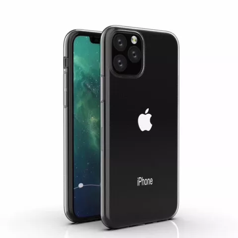 Coque transparente en TPU compatible avec iPhone 11 - Transparente