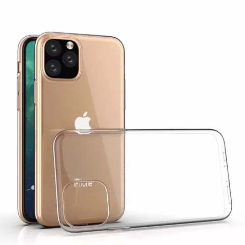 Coque transparente en TPU compatible avec iPhone 11 - Transparente